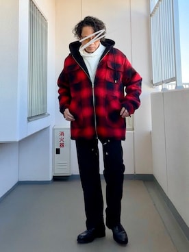 「MB（エムビー）のアイテム」を使った、Masato Kurosakiさん（メンズ・174cm）の冬コーディネート