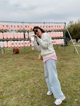 「ADAM ET ROPE'（アダムエロペ）のアイテム」を使った、Momiさん（骨格ウェーブ・レディース・168cm）の春コーディネート