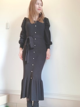 「アイテム（ワンピース/ドレス）」を使った、⭐️KAoRI⭐️さん（レディース・160cm・40代）の秋コーディネート