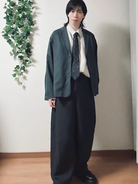 「HARE（ハレ）のアイテム（ジャケット/アウター）」を使った、たろうさん（メンズ・175cm）の春コーディネート