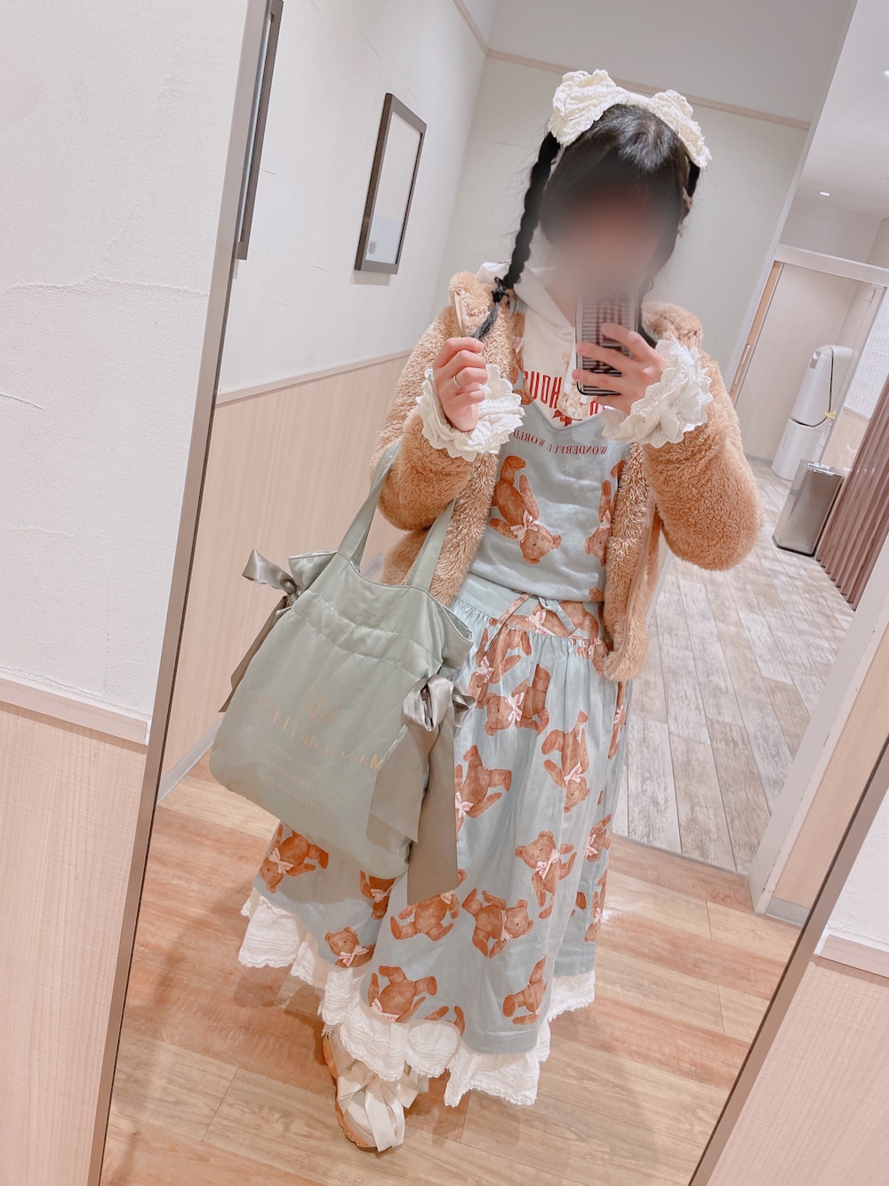 BABY, THE STARS SHINE BRIGHT jsk+ミニクリップ はわせFloraジャンパースカート＆ミニリボンクリップセット