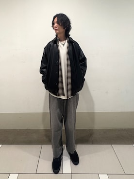 大源さん（メンズ・183cm）の秋コーディネート