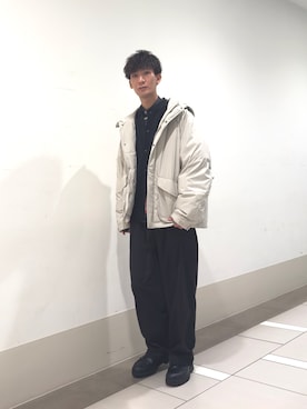 「アイテム（ブルゾン）」を使った、大源さん（メンズ・183cm・30代）の冬コーディネート