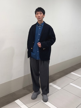 大源さん(メンズ・183cm)の冬コーディネート