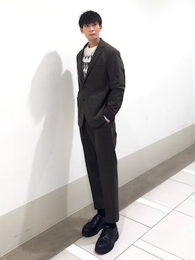 大源さん（メンズ・183cm）の冬コーディネート