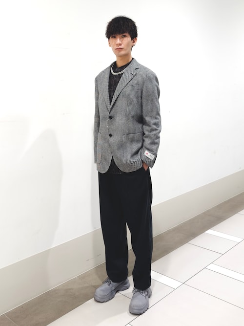 セール】LIFE STYLE TAILOR 千鳥柄ツイードジャケット（その他アウター