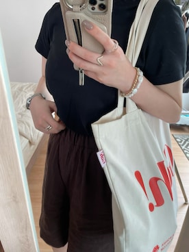 「UNIQLO U」｜hacoさん（レディース・154cm）の夏コーディネート