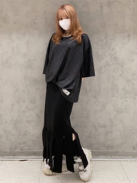 「LE CIEL BLEU（ルシェルブルー）のアイテム」を使った、Liliさん（レディース・156cm）の夏コーディネート