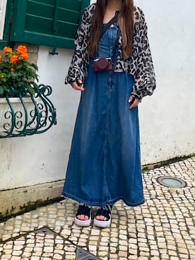 「GYDA（ジェイダ）のアイテム（ワンピース）」を使った、Mii¨̮♡さん（レディース・158cm）の秋コーディネート