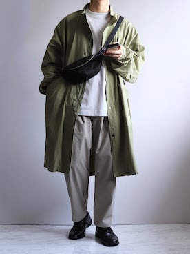 「RUUBON（ルーボン）のアイテム（その他パンツ）」を使った、えーと ☘🐝さん（メンズ・170cm）の冬コーディネート