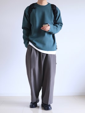 「春ニット」｜えーと ☘🐝さん（メンズ・170cm・20代）の春コーディネート