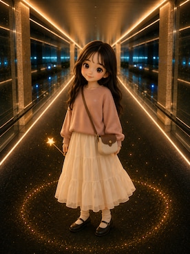 「SVEC（シュベック）のアイテム」を使った、Airiさん（レディース・154cm）の春コーディネート