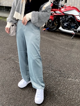 「GRL（グレイル）のチェーンフラップショルダーバッグ（ショルダーバッグ）」を使った、aiさん（レディース・158cm）の秋コーディネート