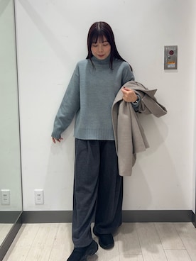 「URBAN RESEARCH Sonny Label（アーバンリサーチサニーレーベル）のアイテム（パンツ）」を使った、おーつさん（レディース・150cm）の冬コーディネート