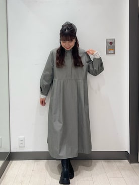 「URBAN RESEARCH DOORS（アーバンリサーチドアーズ）のトラックソールブーツ（ブーツ）」を使った、おーつさん（レディース・150cm）の秋コーディネート