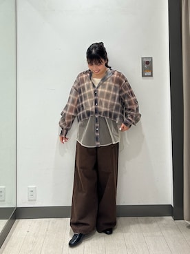「アイテム（デニムパンツ）」を使った、おーつさん（レディース・150cm・20代）の夏コーディネート