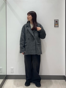 「アイテム（ジャケット/アウター）」を使った、おーつさん（レディース・150cm）の冬コーディネート