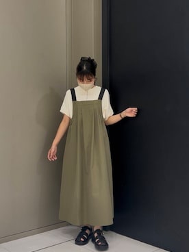 「SMELLY（スメリー）のアイテム」を使った、おーつさん（レディース・152cm）の夏コーディネート