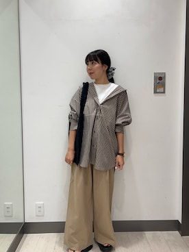 「アイテム（サンダル）」を使った、おーつさん（レディース・150cm・20代）の秋コーディネート