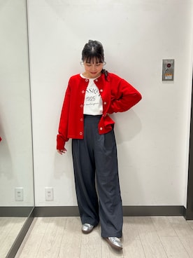 「カーディガン」｜おーつさん（レディース・150cm）の秋コーディネート