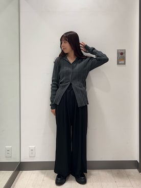 「ウールパンツ」｜おーつさん（レディース・150cm）の秋コーディネート