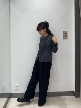 「URBAN RESEARCH DOORS（アーバンリサーチドアーズ）のトラックソールブーツ（ブーツ）」を使った、おーつさん（レディース・150cm）の秋コーディネート