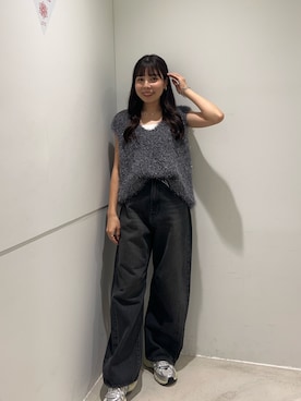 「アイテム（イヤリング）」を使った、おーつさん（レディース・150cm）の秋コーディネート