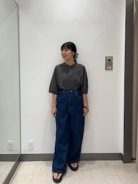「アイテム（サンダル）」を使った、おーつさん（レディース・150cm・20代）の秋コーディネート