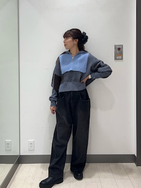 「URBAN RESEARCH DOORS（アーバンリサーチドアーズ）のトラックソールブーツ（ブーツ）」を使った、おーつさん（レディース・150cm）の秋コーディネート