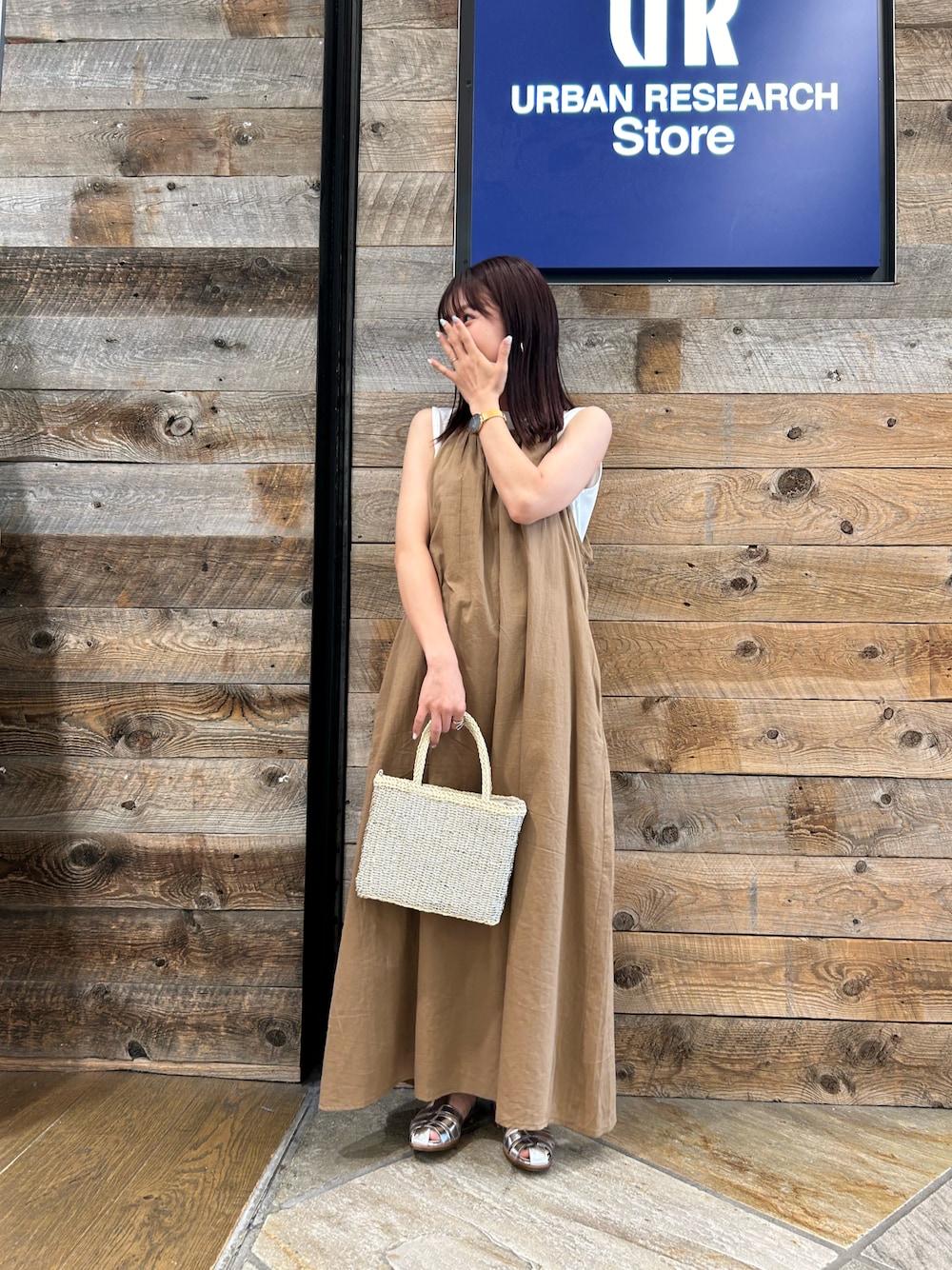 URBAN RESEARCH コットンボイルアメスリキャミワンピース URBAN RESEARCH（アーバンリサーチ）の「コットンボイルアメスリ