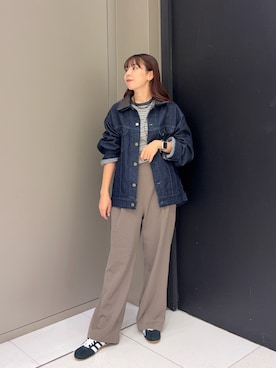 「FORK&SPOON（フォークアンドスプーン）のアイテム」を使った、おーつさん（レディース・150cm）の秋コーディネート