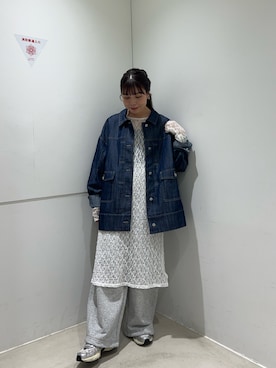 「アイテム（スウェットパンツ）」を使った、おーつさん（レディース・150cm・20代）の秋コーディネート