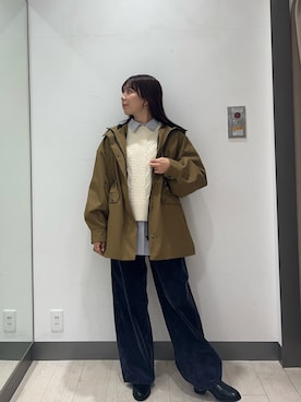 「アイテム（その他アウター）」を使った、おーつさん（レディース・150cm・20代）の秋コーディネート