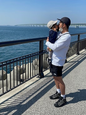 「PETIT BATEAU（プチバトー）のアイテム」を使った、Otera familyさん（メンズ・170cm）の春コーディネート
