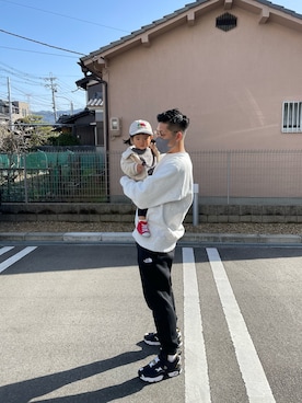 「FRUIT OF THE LOOM（フルーツオブザルーム）のアイテム（キャップ）」を使った、Otera familyさん（メンズ・170cm）の春コーディネート