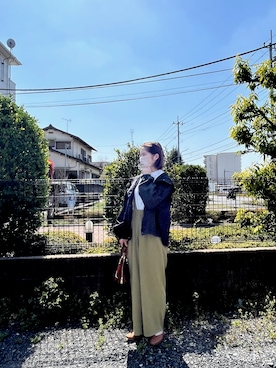 「ごきげんウィーク」｜「アイテム（マウンテンパーカー）」を使った、ayaさん（レディース・159cm）の春コーディネート