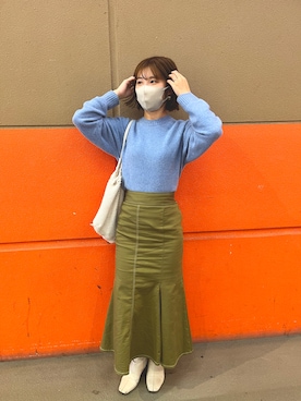 「merongshop（メロンショップ）のアイテム」を使った、ayaさん（レディース・159cm）の秋コーディネート