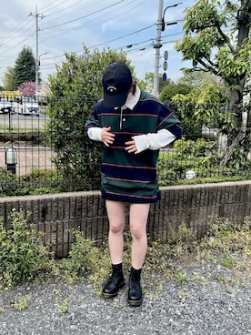「H&M（エイチ・アンド・エム）のアイテム（スカート）」を使った、ayaさん（レディース・159cm）の春コーディネート