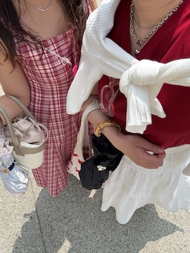 「アイテム（折りたたみ傘）」を使った、👶🏼さん（レディース・161cm）の夏コーディネート