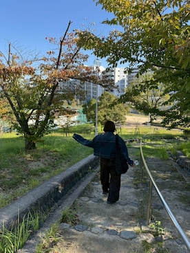 「FILA（フィラ）のアイテム」を使った、👶🏼さん（レディース・161cm）の秋コーディネート