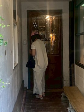 「アイテム（折りたたみ傘）」を使った、👶🏼さん（レディース・161cm）の夏コーディネート