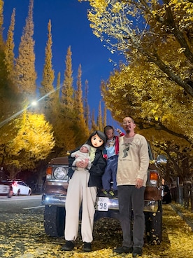 「アイテム（スリッポン）」を使った、macoさん（メンズ・179cm）の冬コーディネート