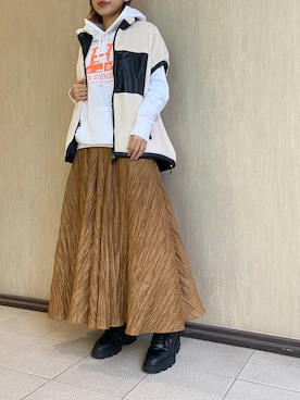 「ASH（アッシュ）のアイテム」を使った、YUKI IKEGAMIさん（レディース・165cm）の秋コーディネート