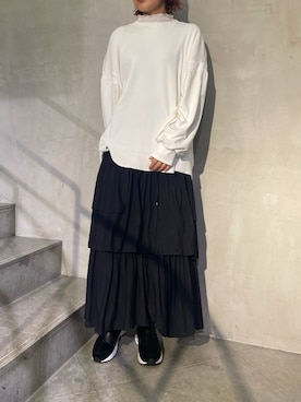 「EARLE（アール）のアイテム」を使った、YUKI IKEGAMIさん（レディース・165cm）の秋コーディネート