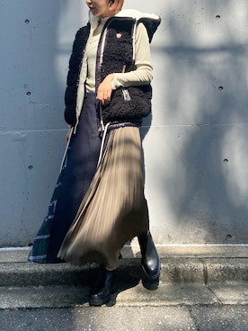 「B'2nd（ビーセカンド）のアイテム」を使った、YUKI IKEGAMIさん（レディース・165cm）の秋コーディネート