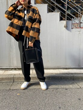 「MM6 Maison Margiela（ｴﾑｴﾑｼｯｸｽ ﾒｿﾞﾝ ﾏﾙｼﾞｪﾗ）のアイテム（ジャケット/アウター）」を使った、YUKI IKEGAMIさん（レディース・165cm）の夏コーディネート