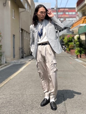 「真夏のアクティブスタイル」｜「アイテム（ジャケット/アウター）」を使った、tk.TAKEO KIKUCHIあべのQ'smallさん（メンズ・180cm）の夏コーディネート