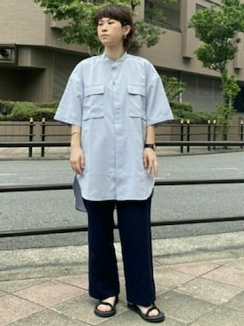 「tk.TAKEO KIKUCHI（ティーケータケオキクチ）のアイテム（アクセサリー）」を使った、tk.TAKEO KIKUCHIあべのQ'smallさん（レディース・153cm）の夏コーディネート