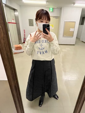 Namba Rinaさん（レディース・160cm）の冬コーディネート