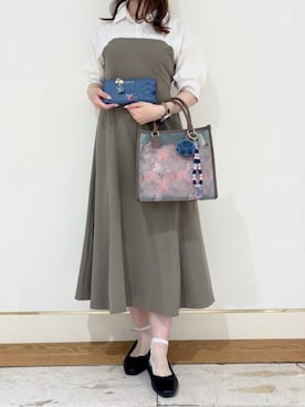 「アイテム（チャーム、ブルー系）」を使った、SamanthaThavasaさん（レディース・158cm）の夏コーディネート